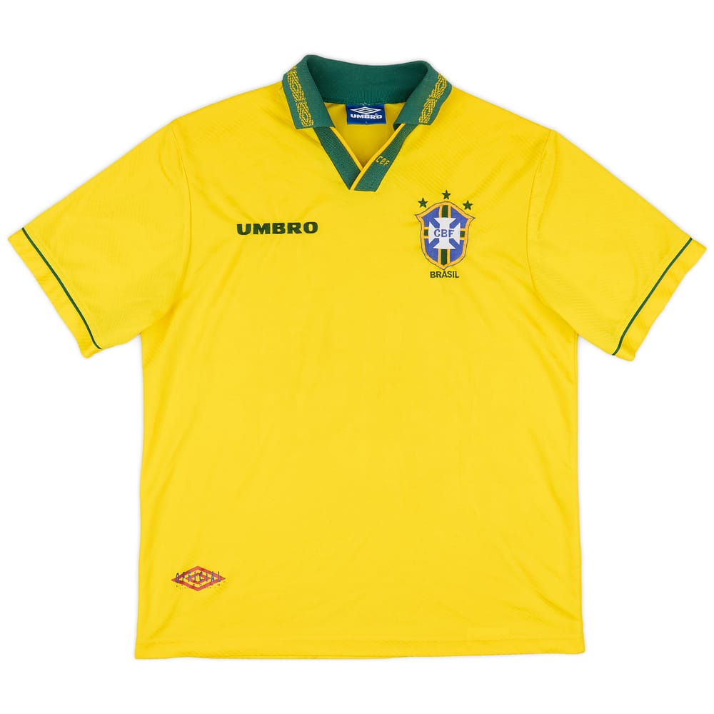 1993-94 Brazil Home Shirt - 7/10 - (L)