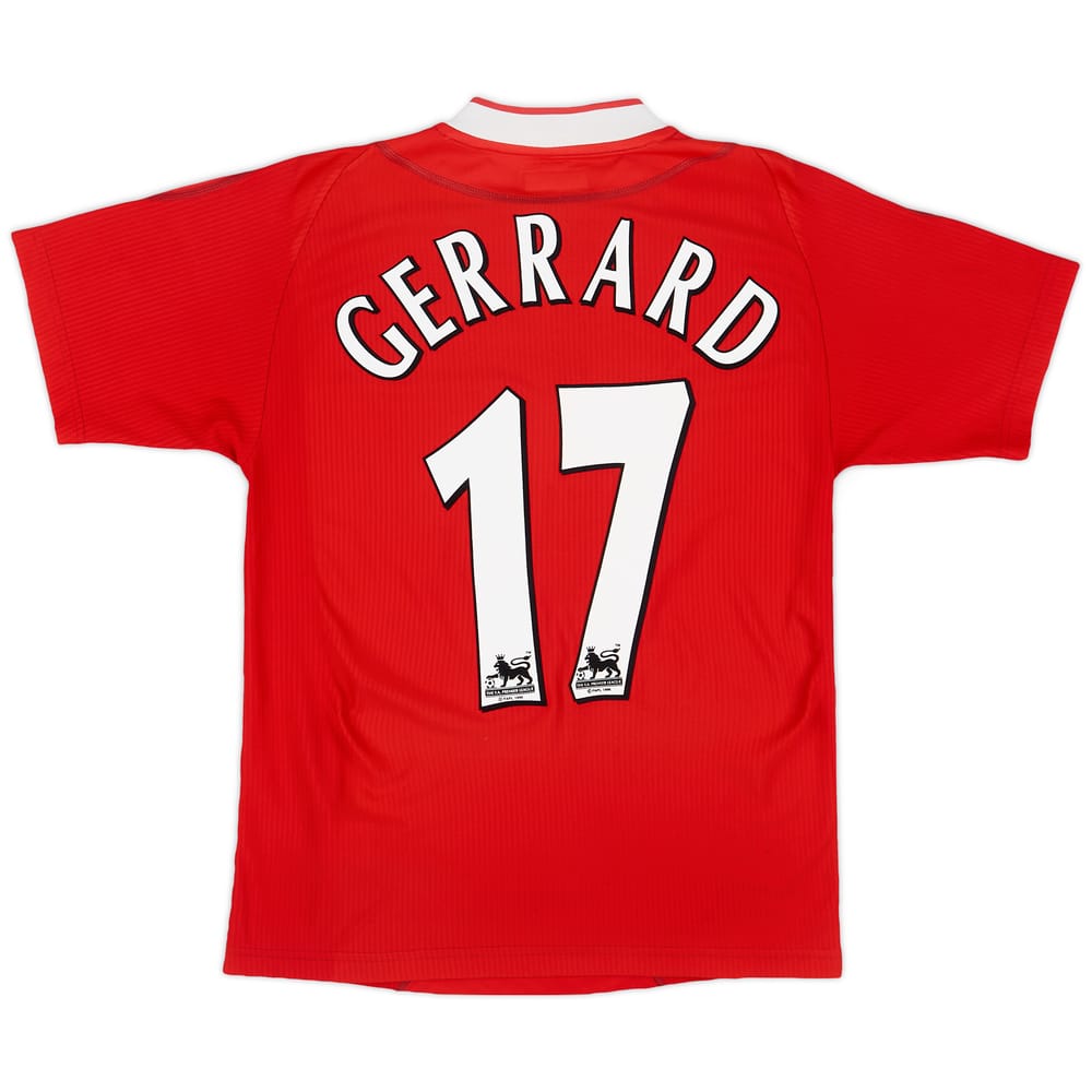 2002-04 Liverpool Home Shirt Gerrard #17 - 8/10 - (S)