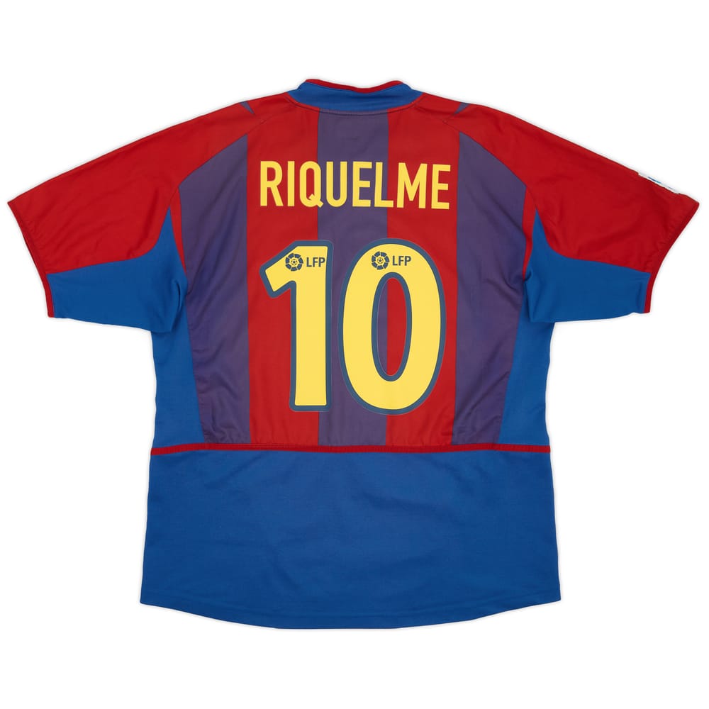 2002-03 Barcelona Home Shirt Riquelme #10 - 5/10 - (L)