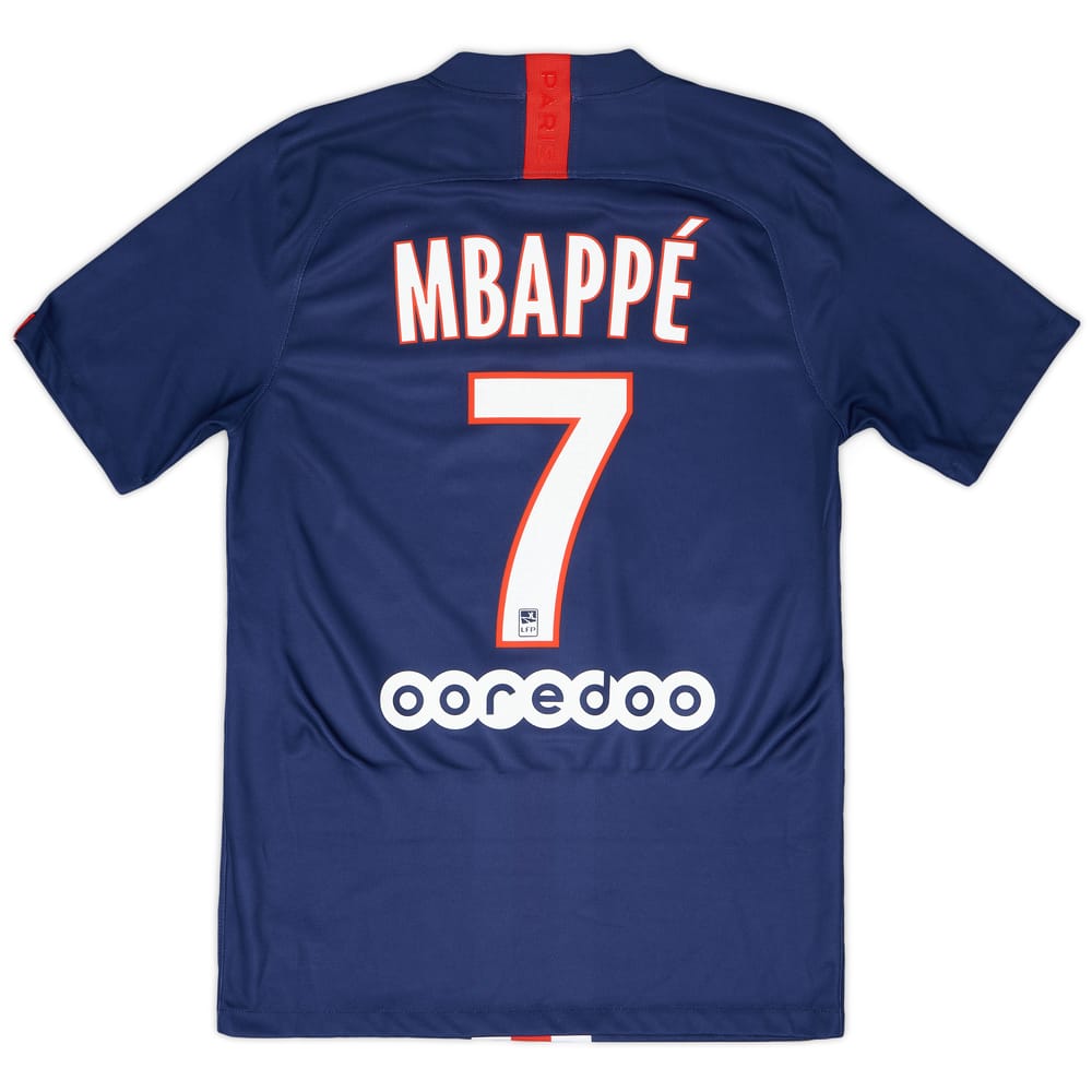 2019-20 Paris Saint-Germain Home Shirt Mbappe #7 - 8/10 - (S)