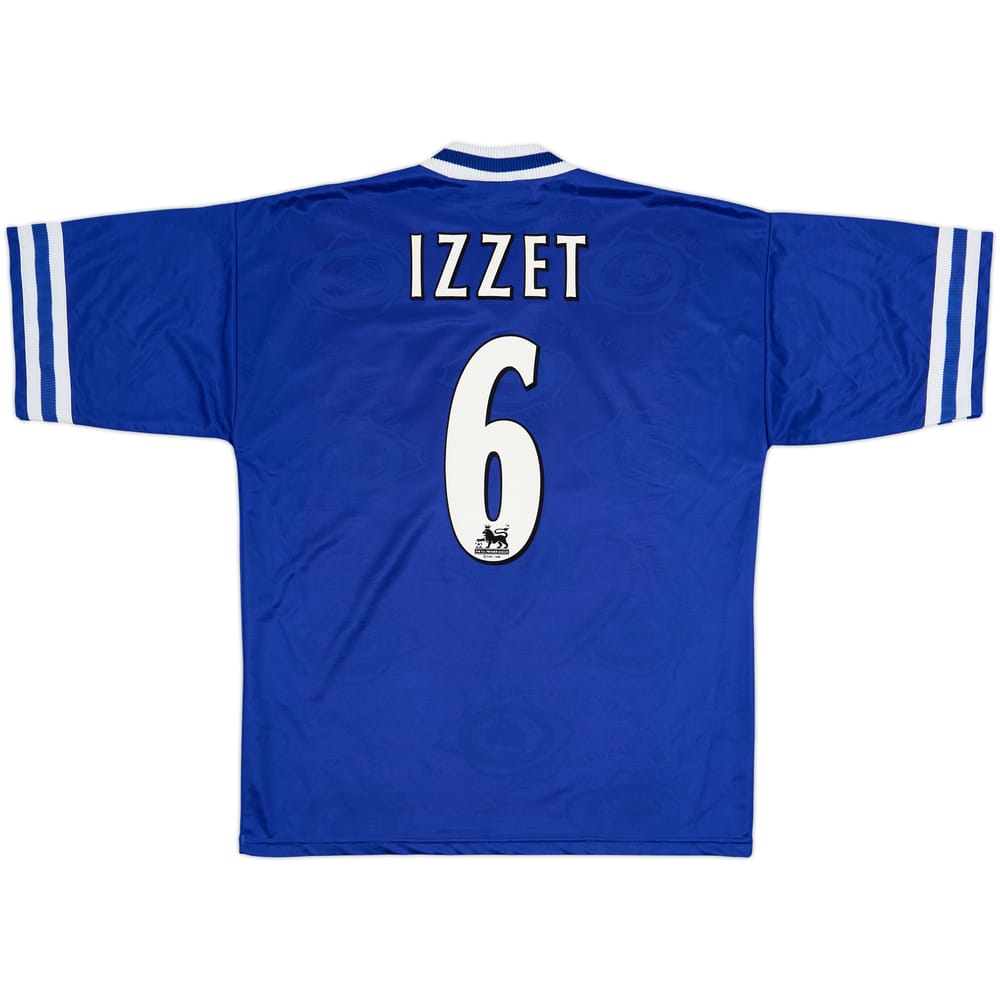 1996-98 Leicester Home Shirt Izzet #6 - 9/10 - (L)