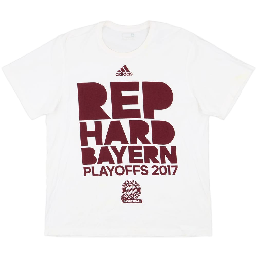 2017-18 Bayern Munich Basketball adidas Graphic Tee - 8/10 - (L)