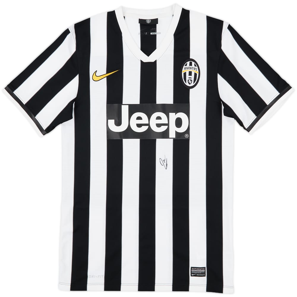 2013-14 Juventus Signed Home Shirt - 9/10 - (L)