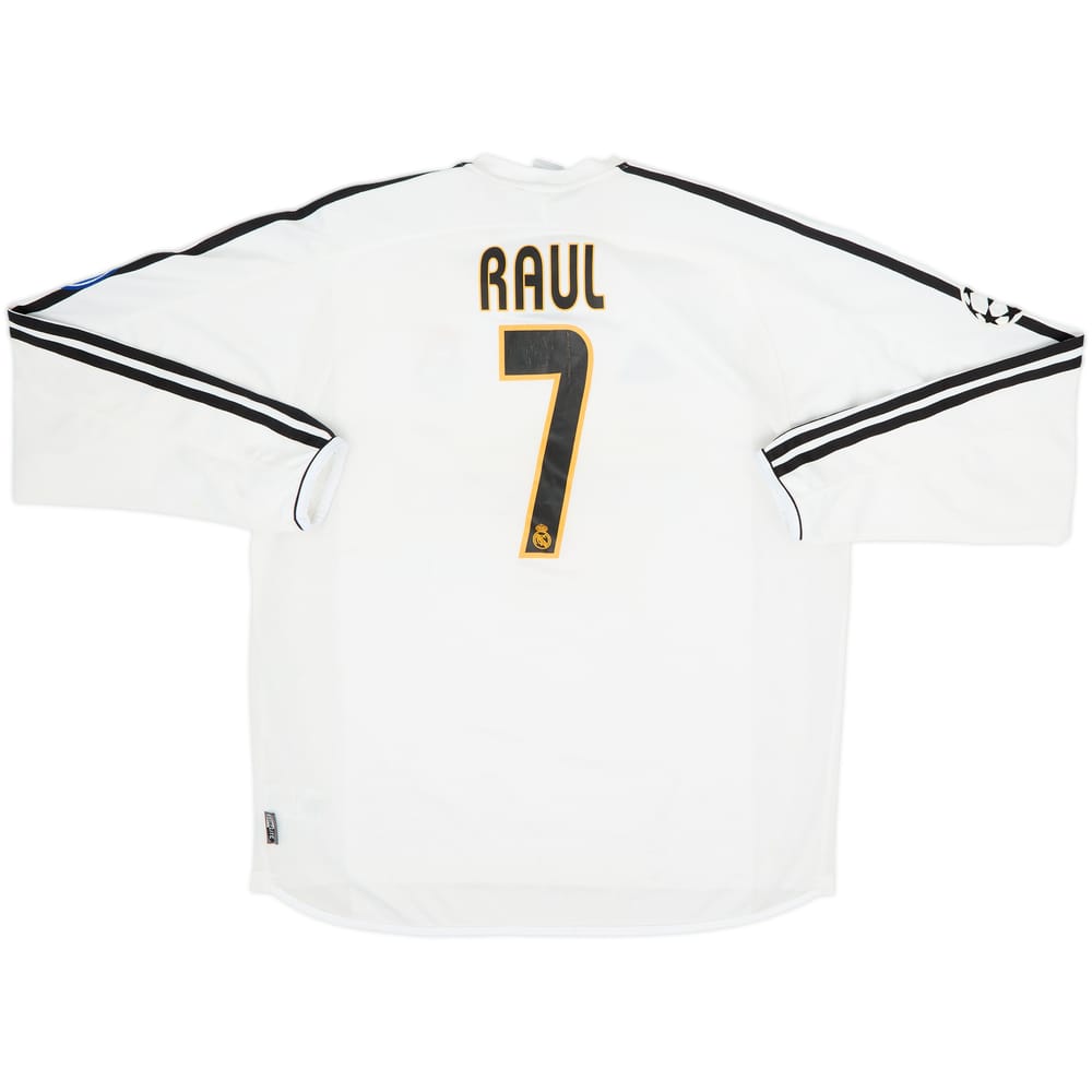 2003-04 Real Madrid Home L/S Shirt Raul #7 - 5/10 - (L)