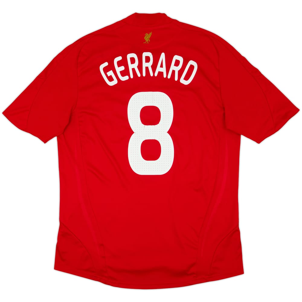 2008-10 Liverpool Camiseta Local Gerrard #8 - 6/10 - (L)