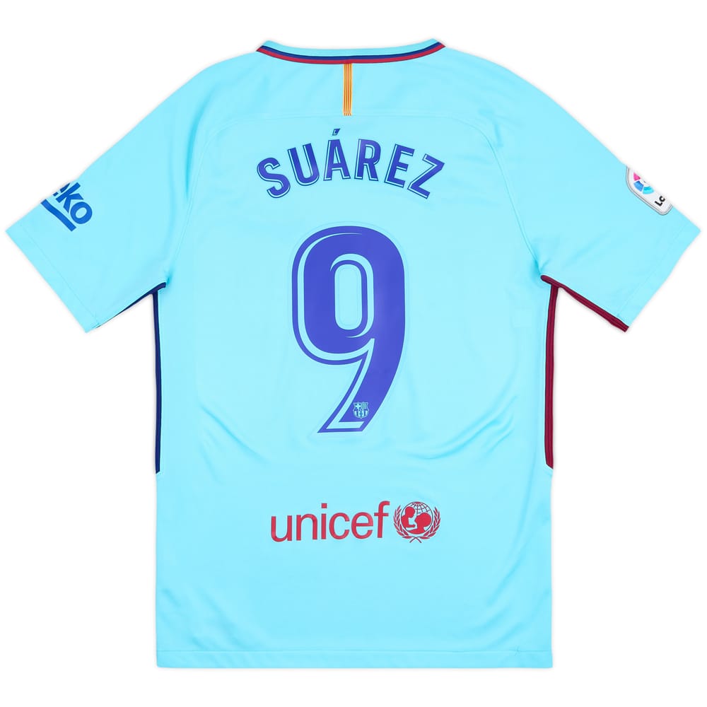 2017-18 Barcelona Away Shirt Suarez #9 - 9/10 - (S)