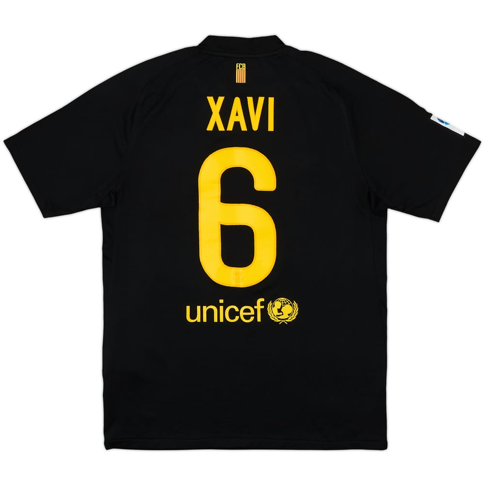 2011-12 Barcelona Away Shirt Xavi #6 - 7/10 - (M)
