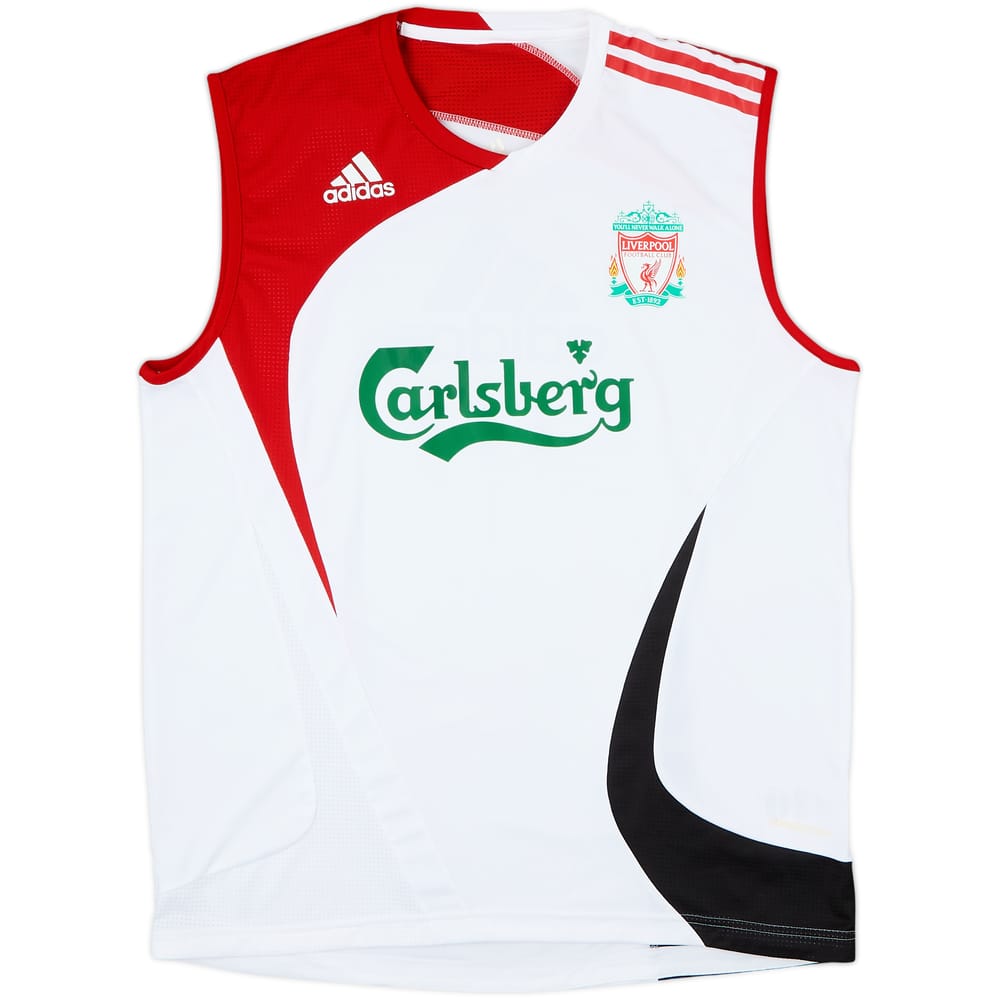 2007-08 Liverpool adidas Chaleco de entrenamiento - 8/10 - (L)