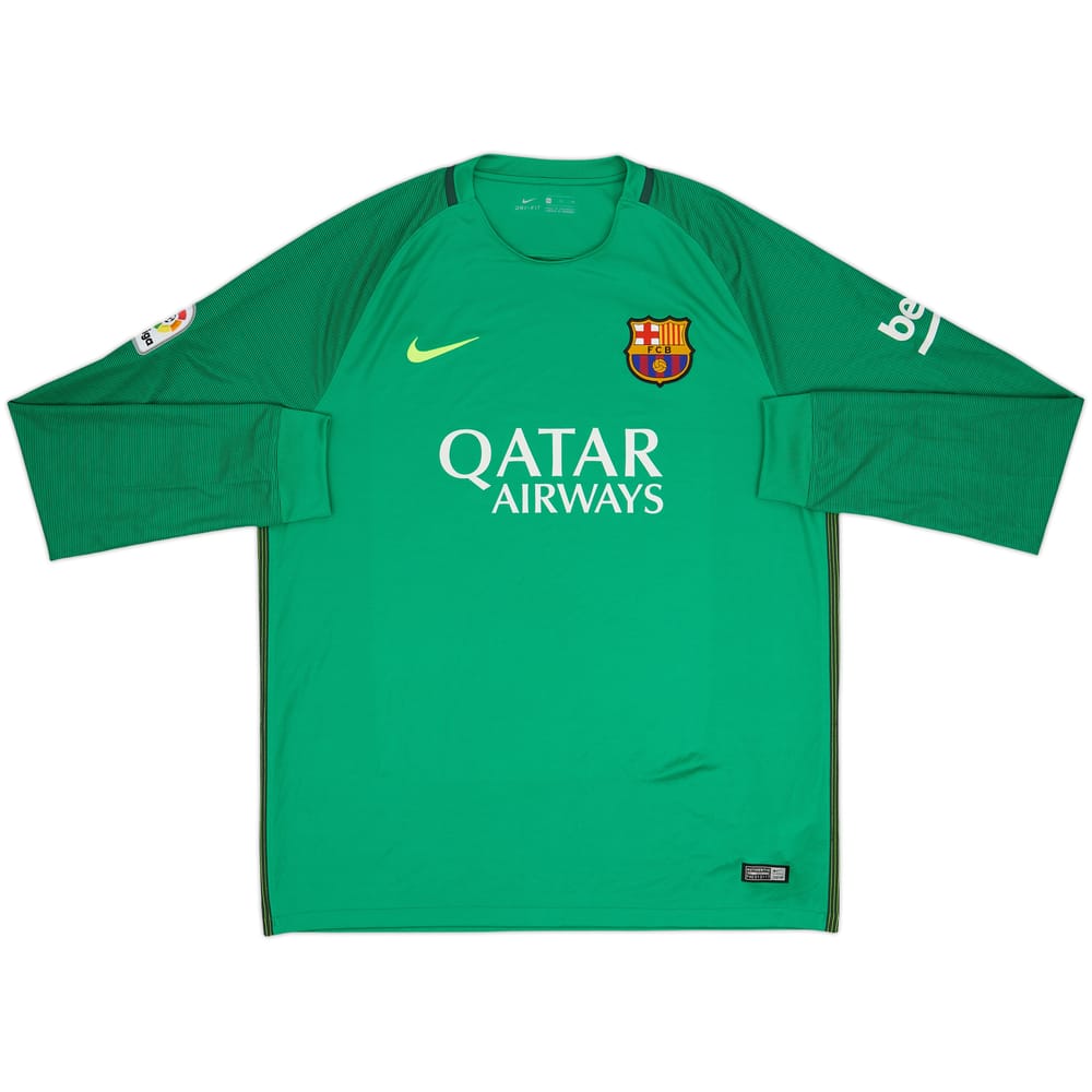 2016-17 Barcelona GK Shirt - 10/10 - (XL)