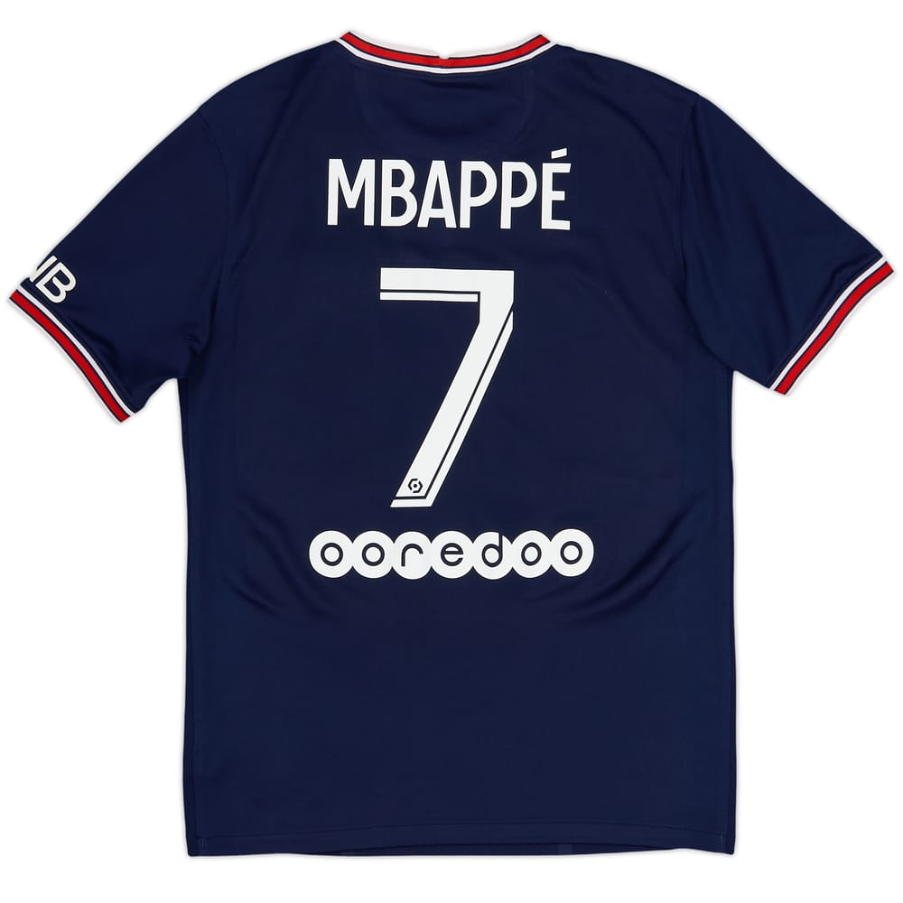 Camiseta de local de Paris Saint-Germain 2021-22 Mbappe #7