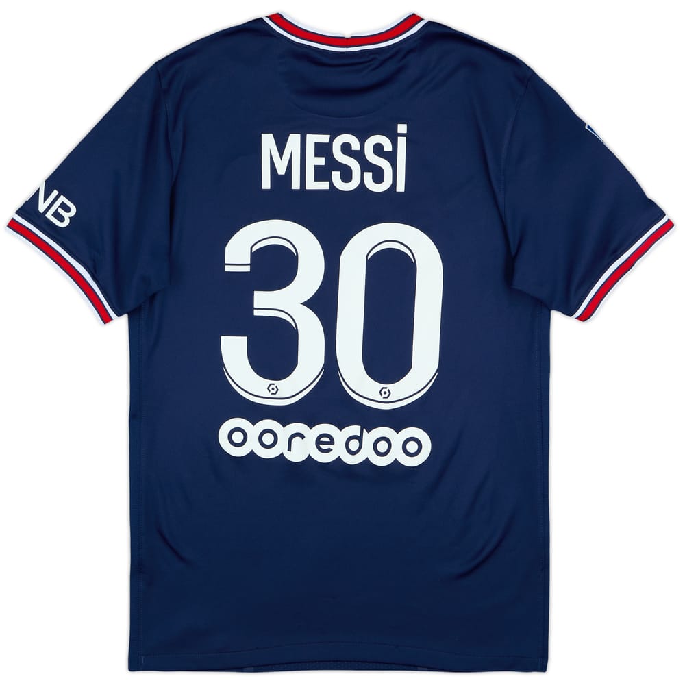 2021-22 Paris Saint-Germain Home Shirt Messi #30 - 8/10 - (S)