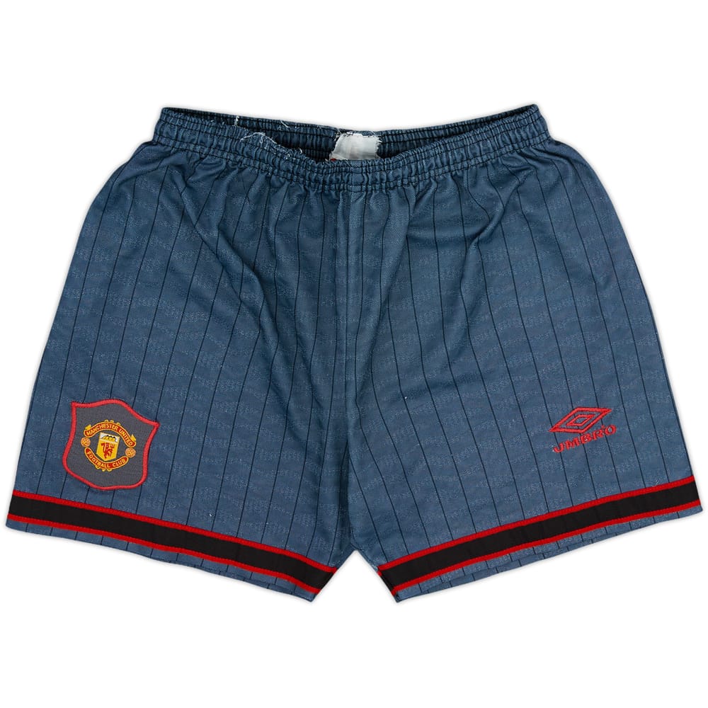 1995-96 Manchester United Shorts de visitante - 5/10 - (S)