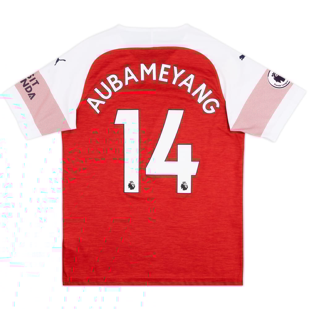 2018-19 Arsenal Home Shirt Aubameyang #14 - 6/10 - (M)