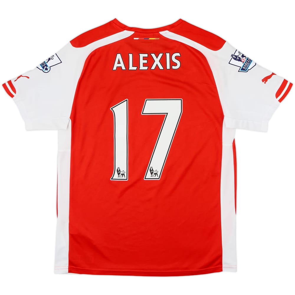 Camiseta de local del Arsenal 2014-15 Alexis #17 - 6/10 - (M)