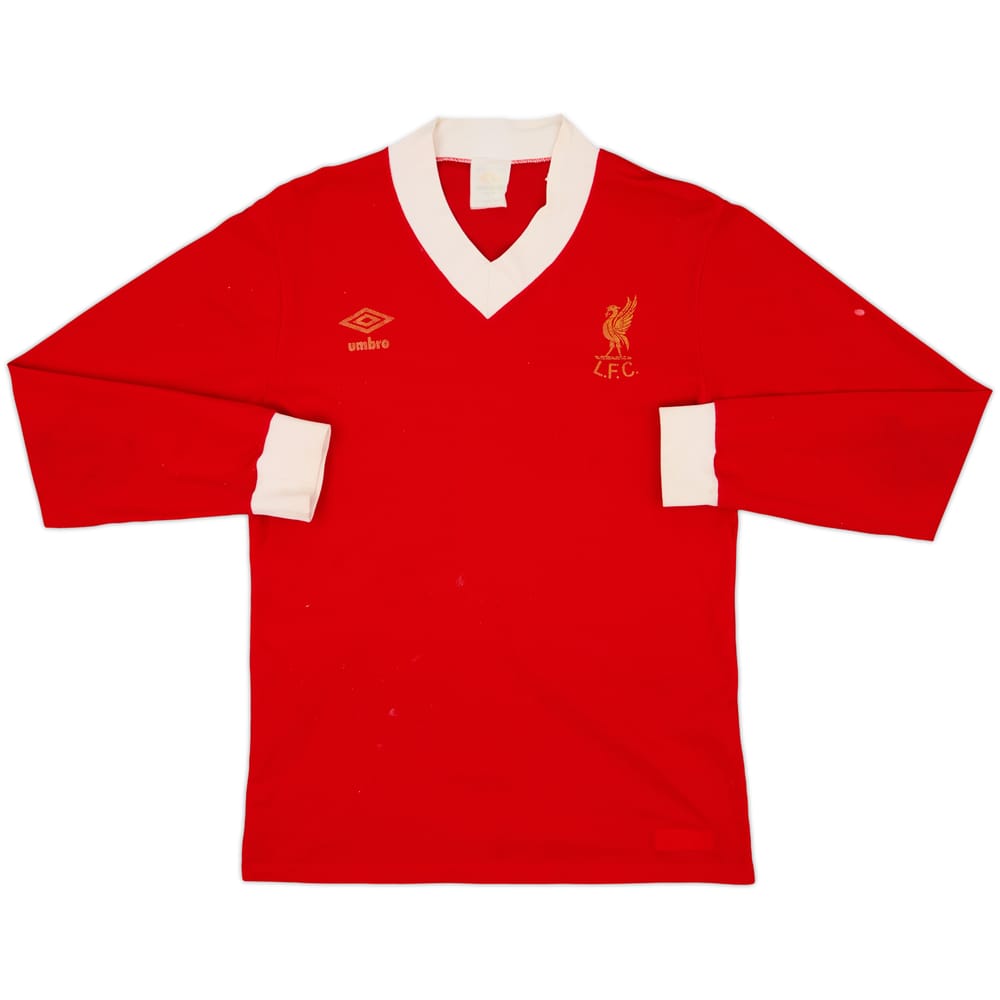 1976-79 Liverpool Home L/S Shirt - 6/10 - (M)