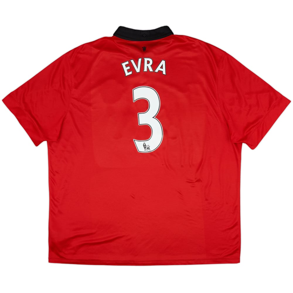Camiseta de local del Manchester United 2013-14 Evra #3 - 8/10 - (3XL)