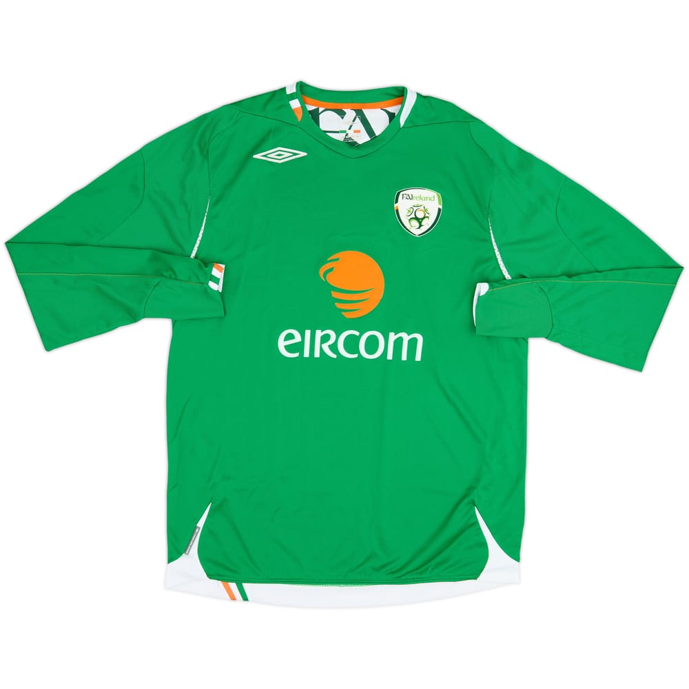 2006-08 Ireland Home L/S Shirt - 9/10 - (L)