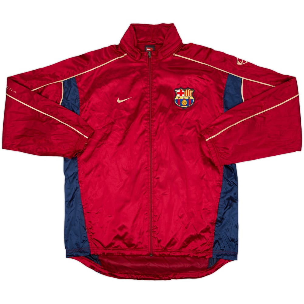 2001-02 Barcelona Nike Hooded Rain Jacket - 10/10 - (L)