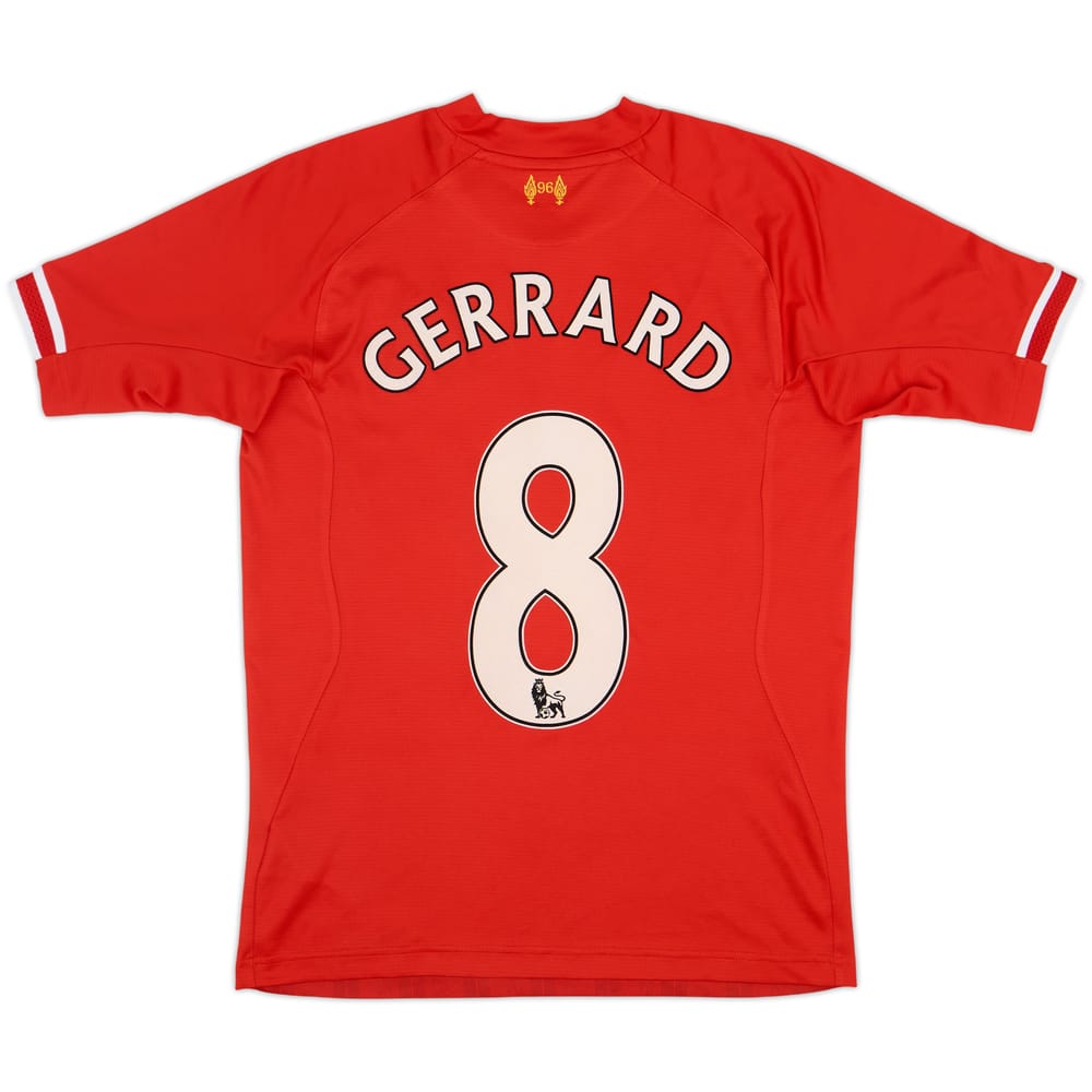 2013-14 Liverpool Home Shirt Gerrard #8 - 8/10 - (S)