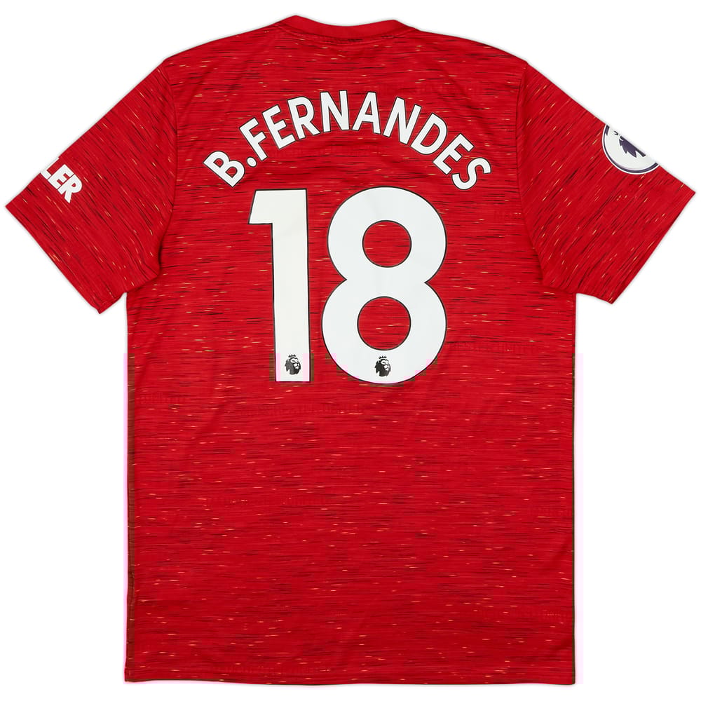 2020-21 Manchester United Home Shirt B.Fernandes #18 - 6/10 - (L)