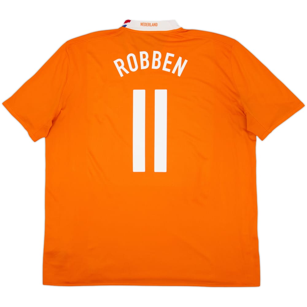 2008-10 Netherlands Home Shirt Robben #11 - 6/10 - (XXL)