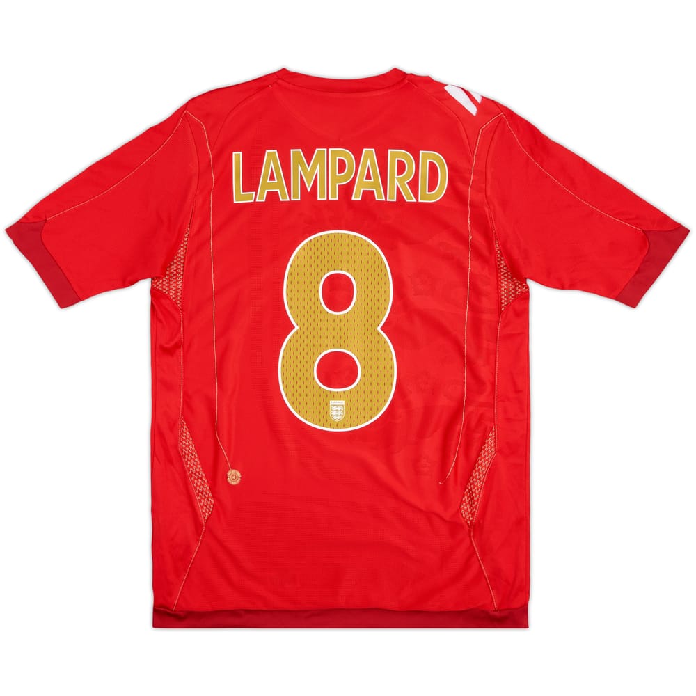 2006-08 England Away Shirt Lampard #8 - 6/10 - (S)