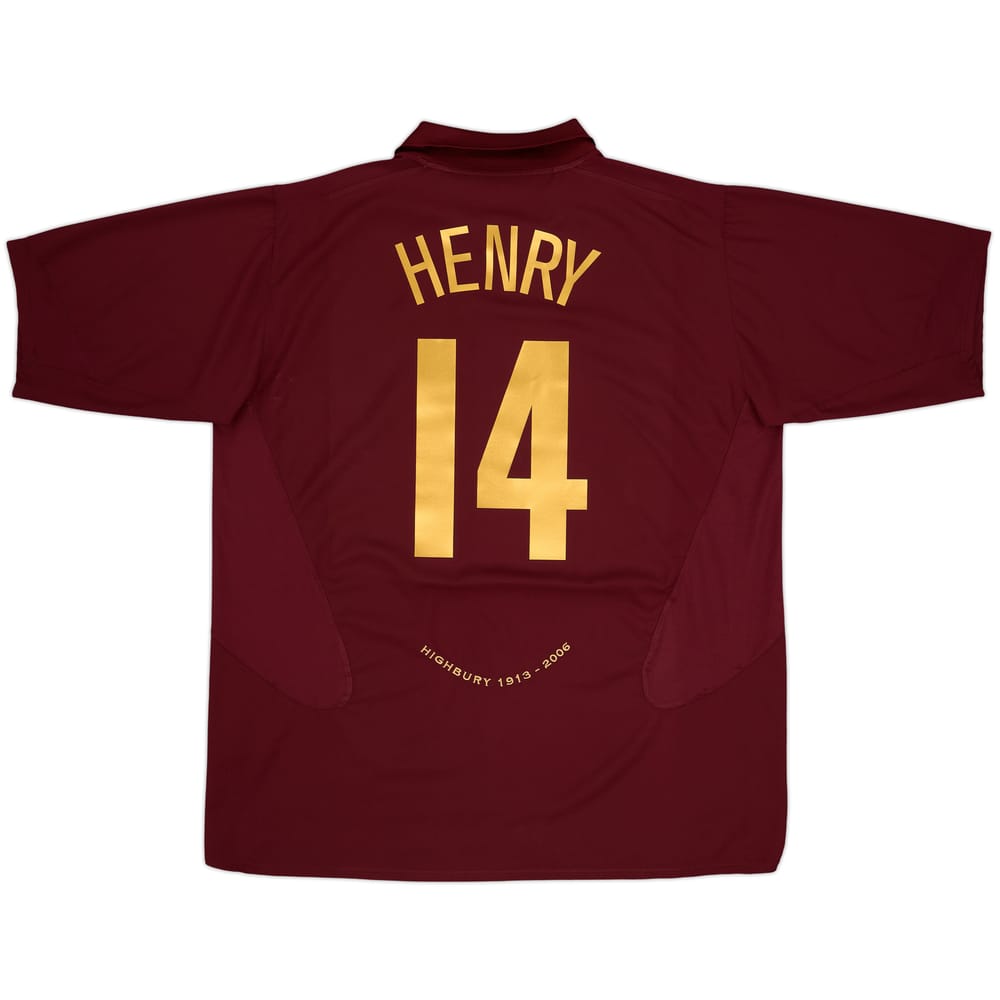 2005-06 Arsenal Home Shirt Henry #14 - 8/10 - (3XL)
