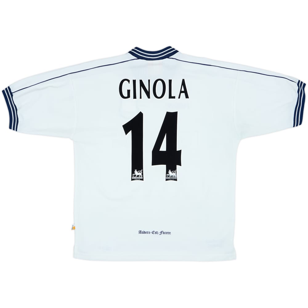 1997-99 Tottenham Home Shirt Ginola #14 - 8/10 - (L)