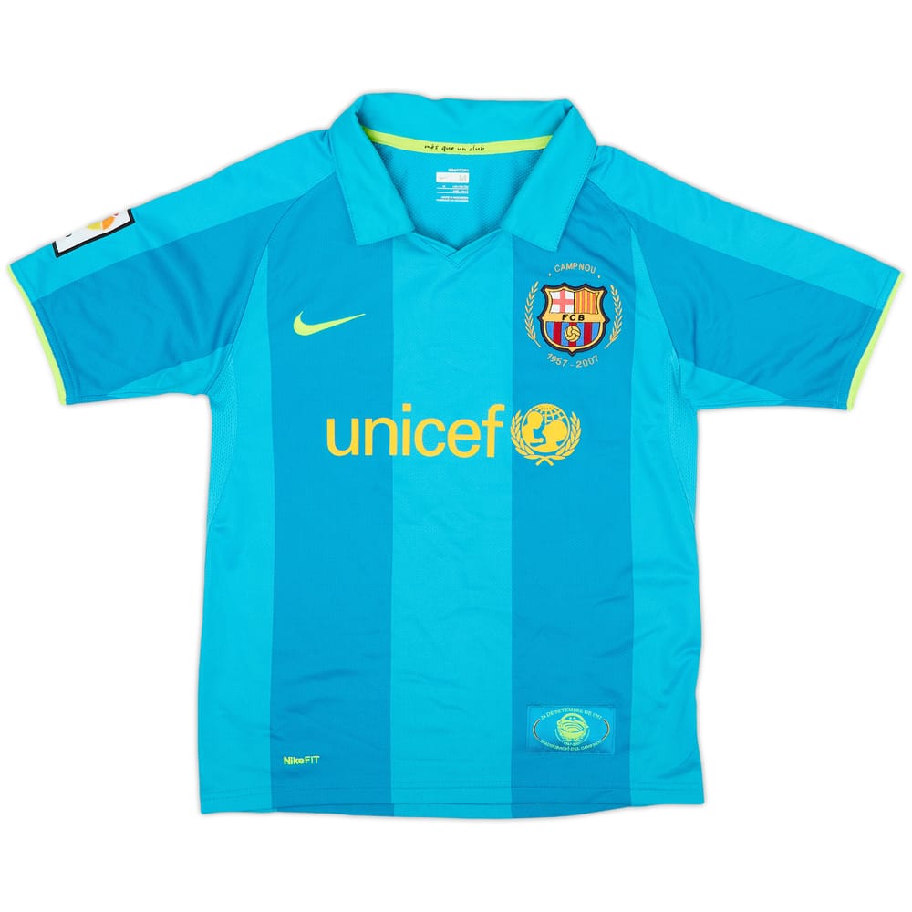 2007-09 Barcelona Away Shirt - 10/10 - (M.Boys)