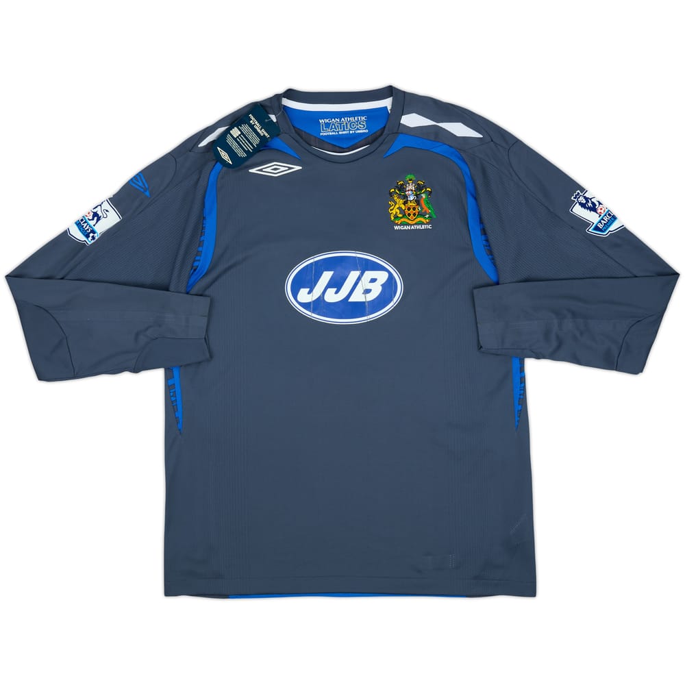 Camiseta de la tercera equipación de manga larga del Wigan Athletic 2007-08 Heskey #9 (L)