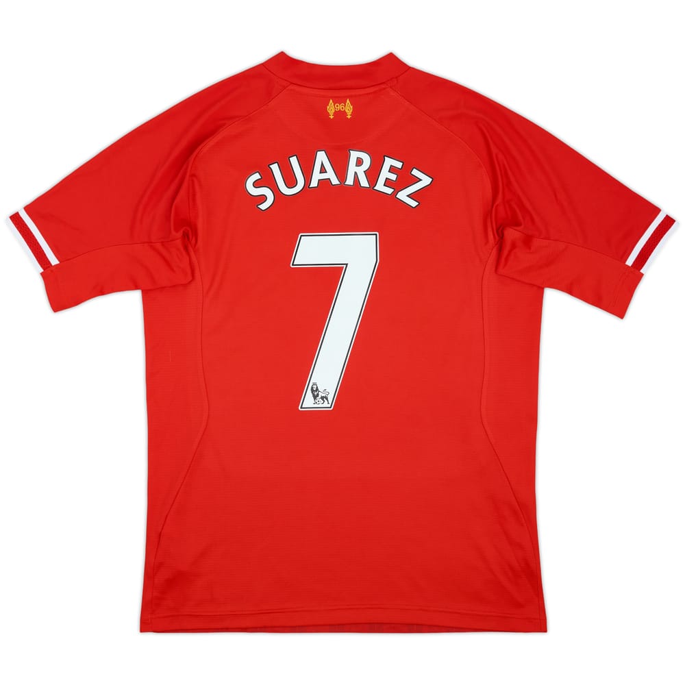 2013-14 Liverpool Home Shirt Suarez #7 - 6/10 - (M)