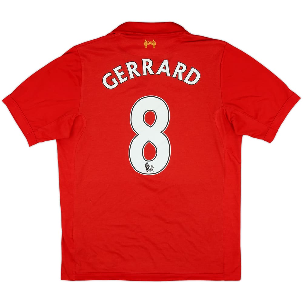 2012-13 Liverpool Home Shirt Gerrard #8 - 6/10 - (M)