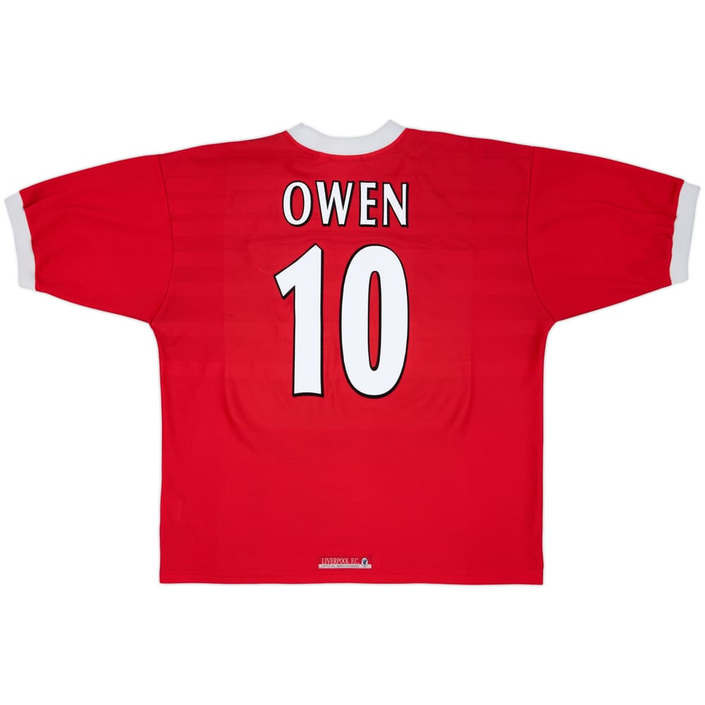 1998-00 Liverpool Home Shirt Owen #10 - 6/10 - (XL)
