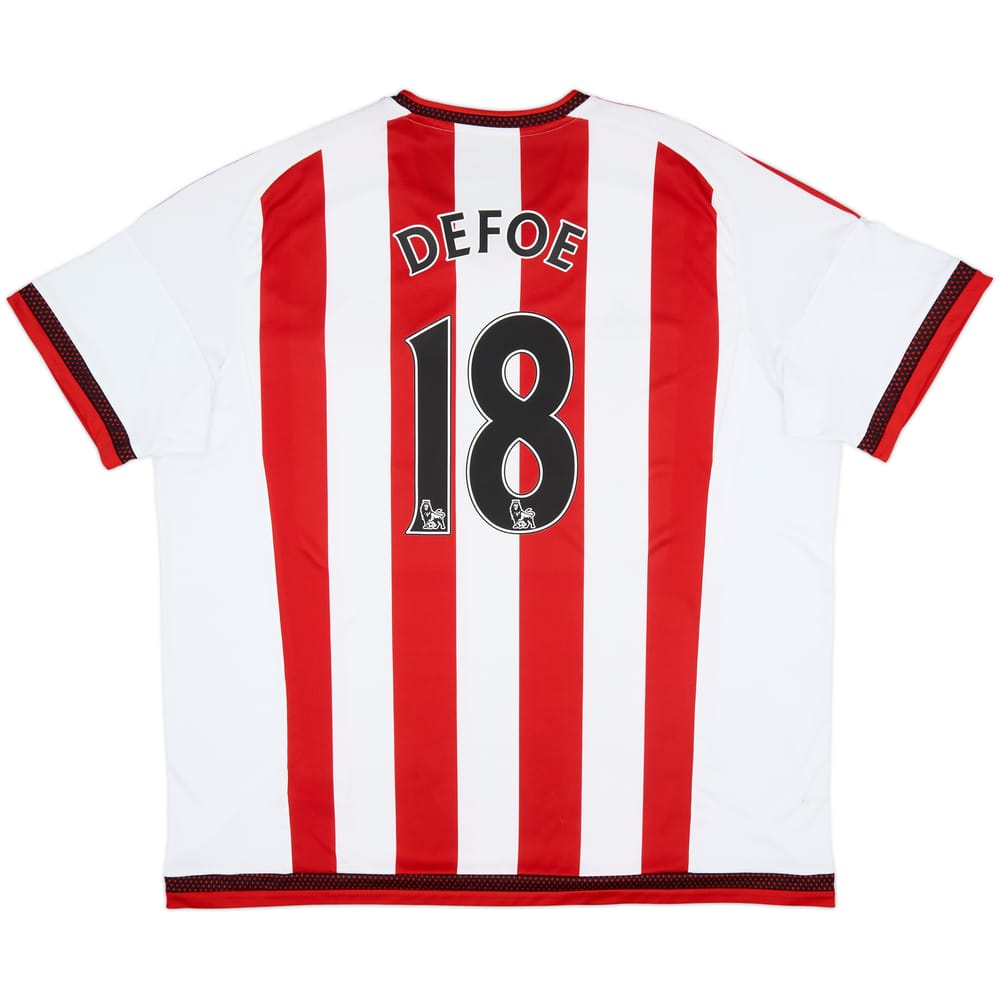 2015-16 Sunderland Home Shirt Defoe #18 - 7/10 - (3XL)