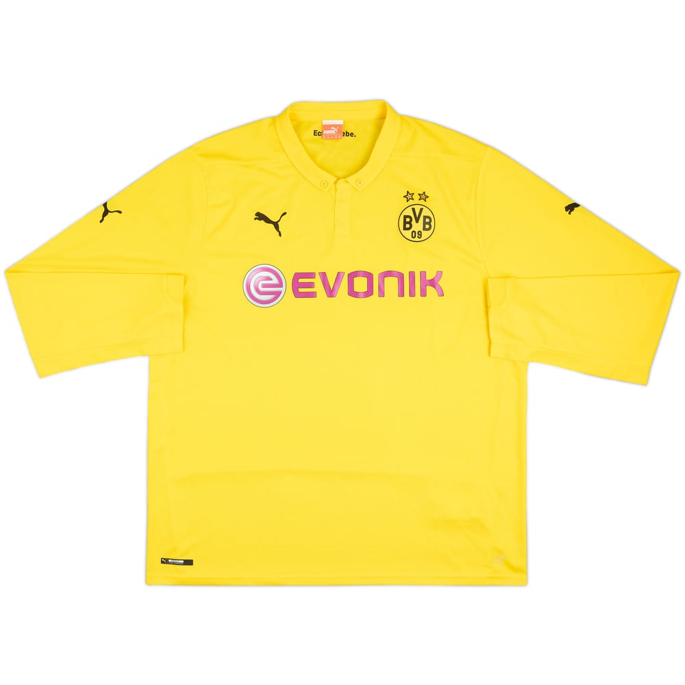 Camiseta de local del Dortmund 2014-15 CL L/S - 8/10 - (3XL)