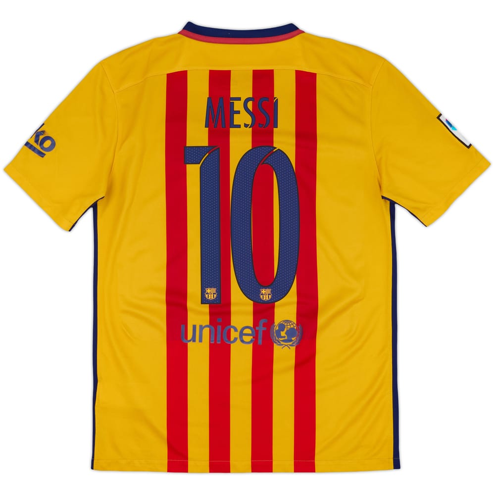 2015-16 Barcelona Away Shirt Messi #10 - 6/10 - (M)