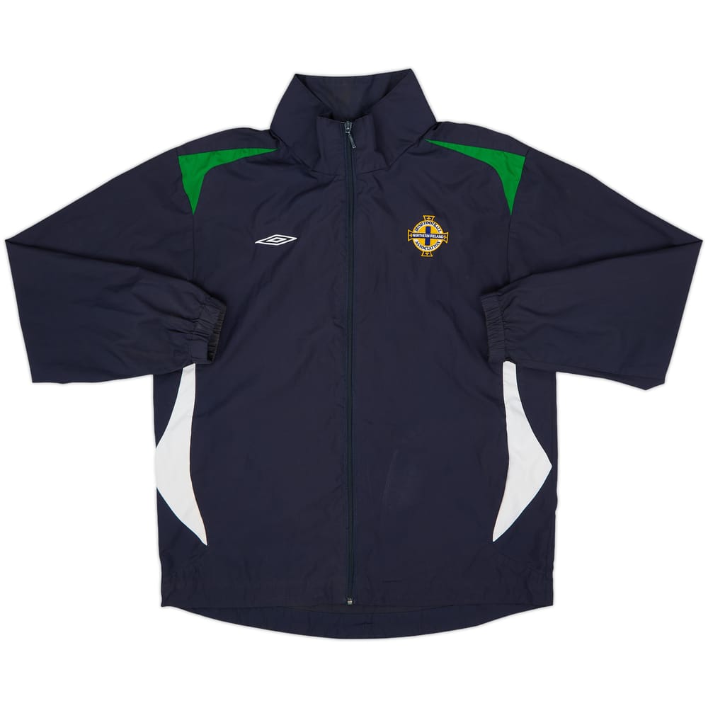 2007-08 Northern Ireland Umbro Hooded Track Jacket - 8/10 - (M)
