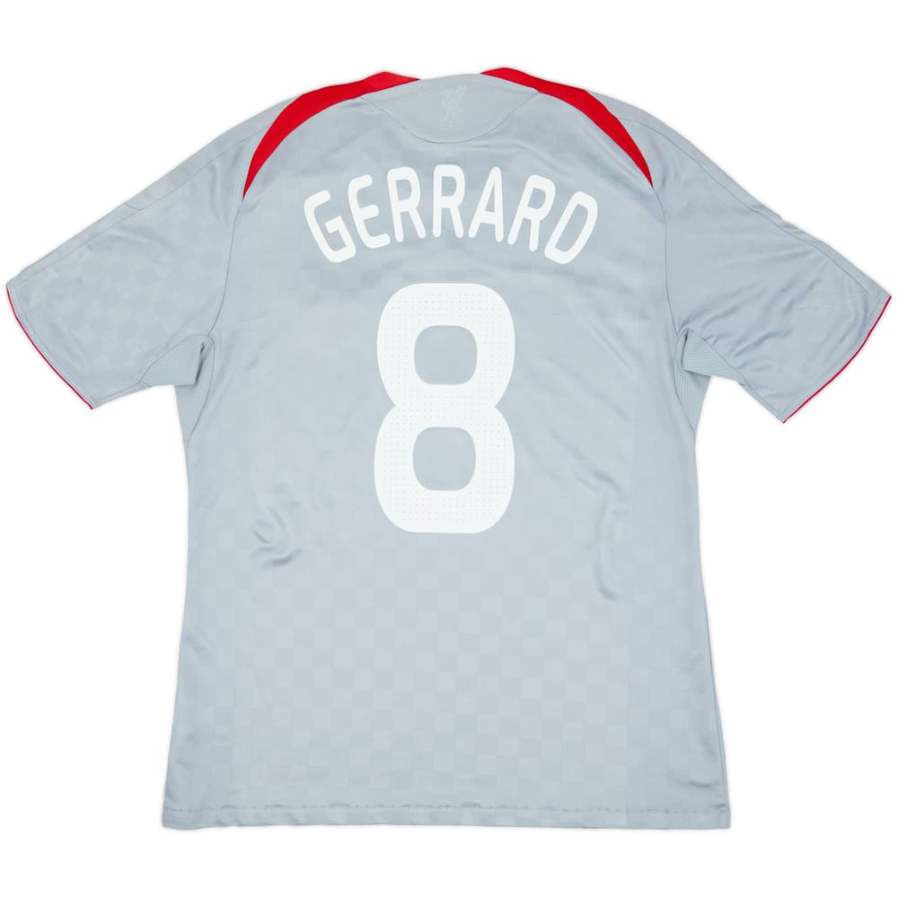 2008-09 Liverpool Camiseta de Visitante Gerrard #8 - 6/10 - (L)