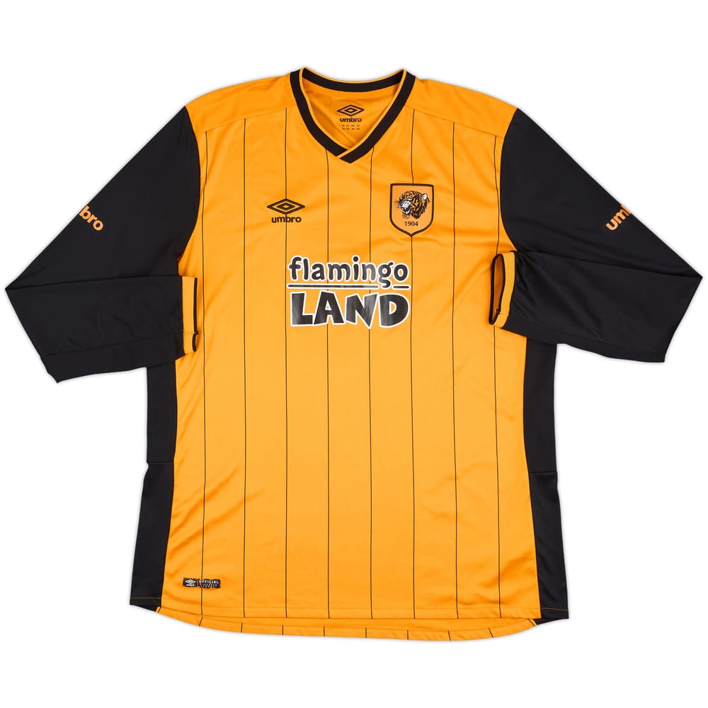 2015-16 Hull City Home L/S Shirt - 7/10 - (XXL)