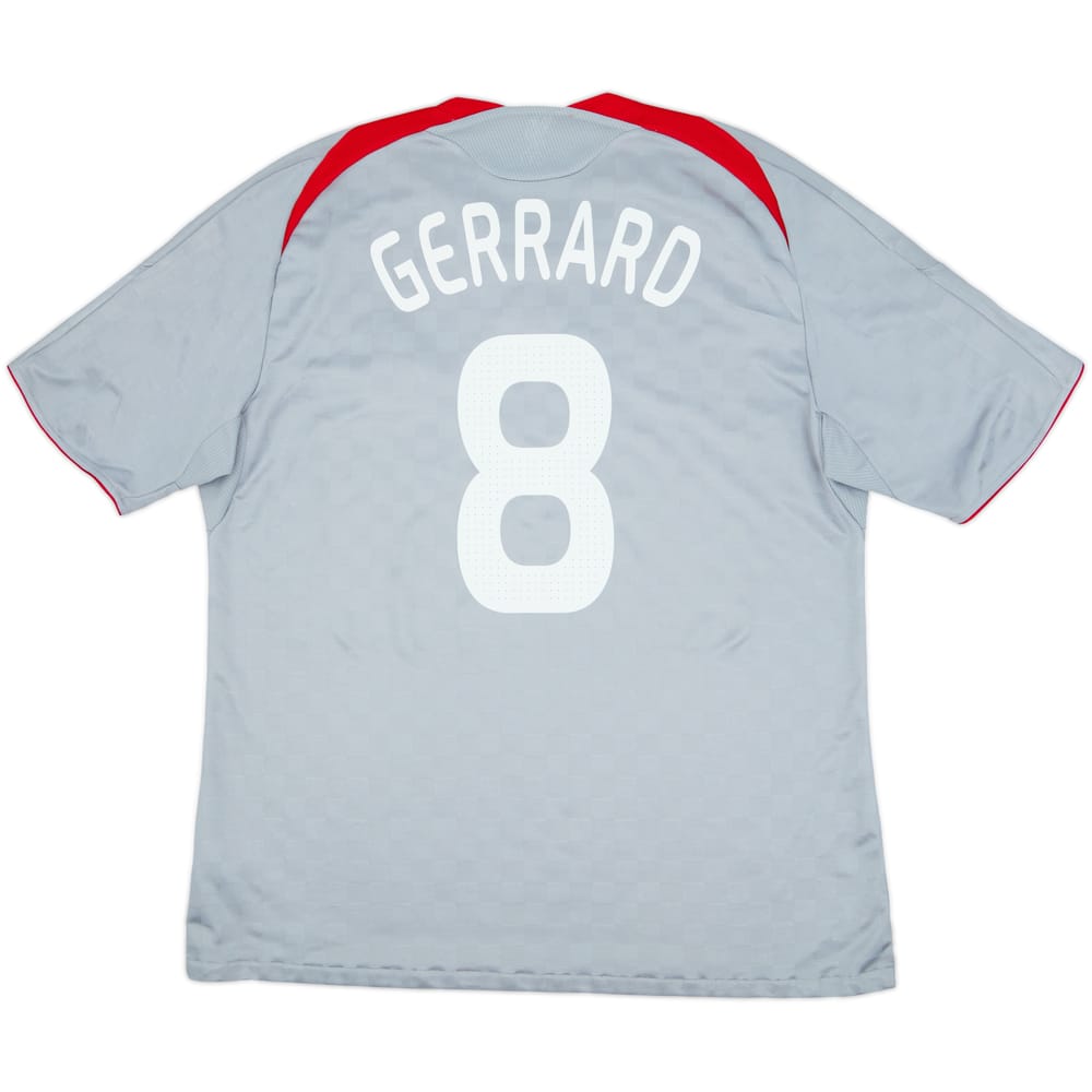 2008-09 Liverpool Away Shirt Gerrard #8 - 6/10 - (XXL)