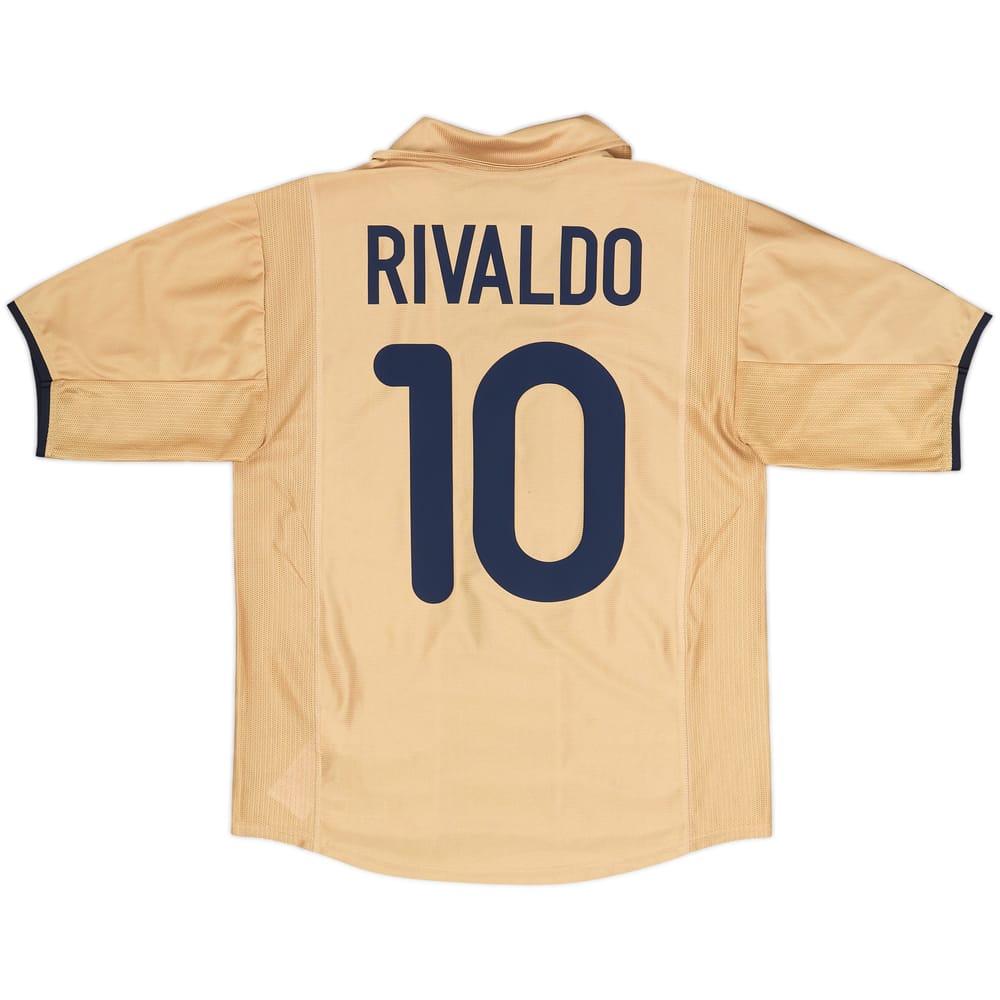2001-03 Barcelona Away Shirt Rivaldo #10 - 8/10 - (M)