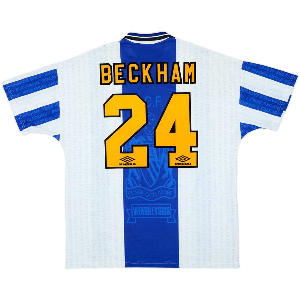 1994-96 Manchester United Third Shirt Beckham #24 - 8/10 - (XL)