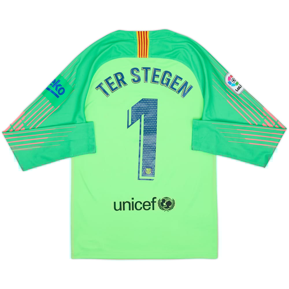 2018-19 Barcelona GK Shirt Ter Stegen #1 - 6/10 - (S)