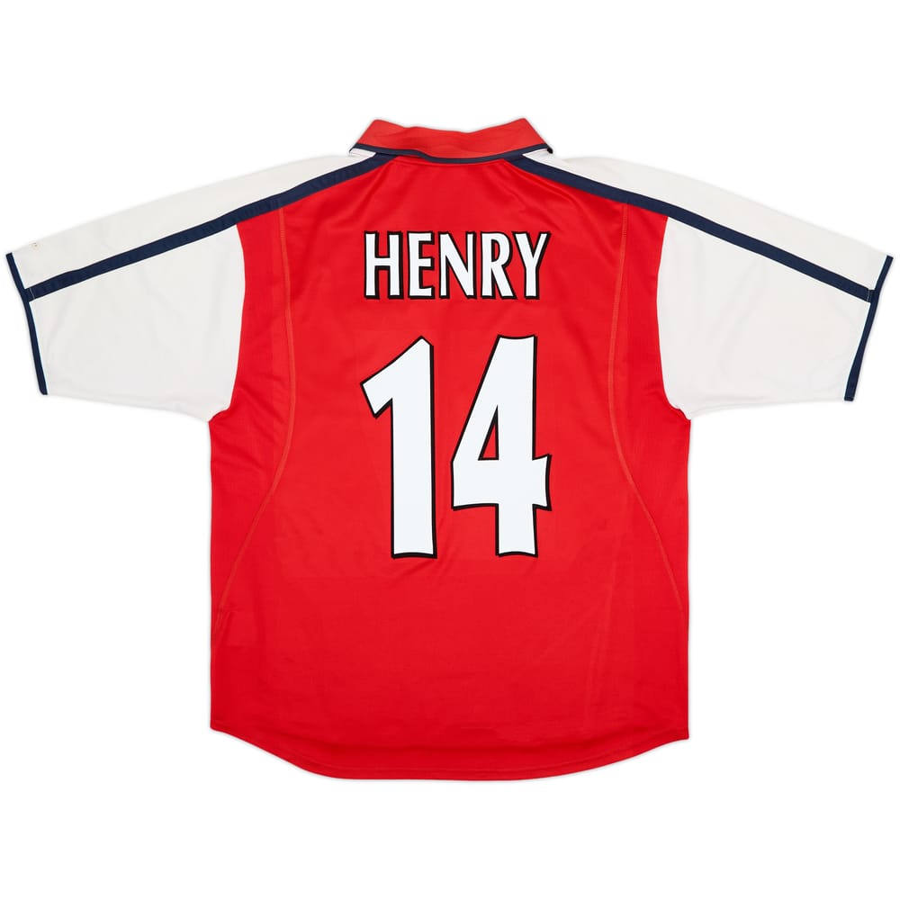 2000-02 Arsenal Home Shirt Henry #14 - 8/10 - (M)