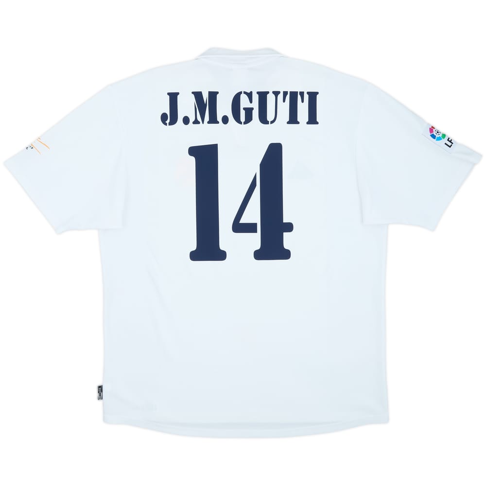 2001 Real Madrid Home Shirt J.M.Guti #14 - 8/10 - (L)