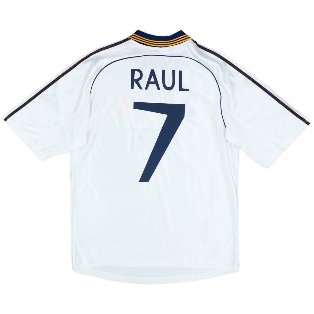 1998-00 Real Madrid Home Shirt Raul #7 - 8/10 - (M)
