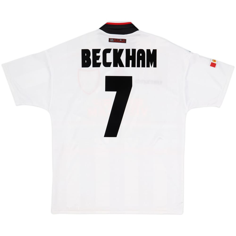 1997-99 Manchester United Away Shirt Beckham #7 - 8/10 - (L)