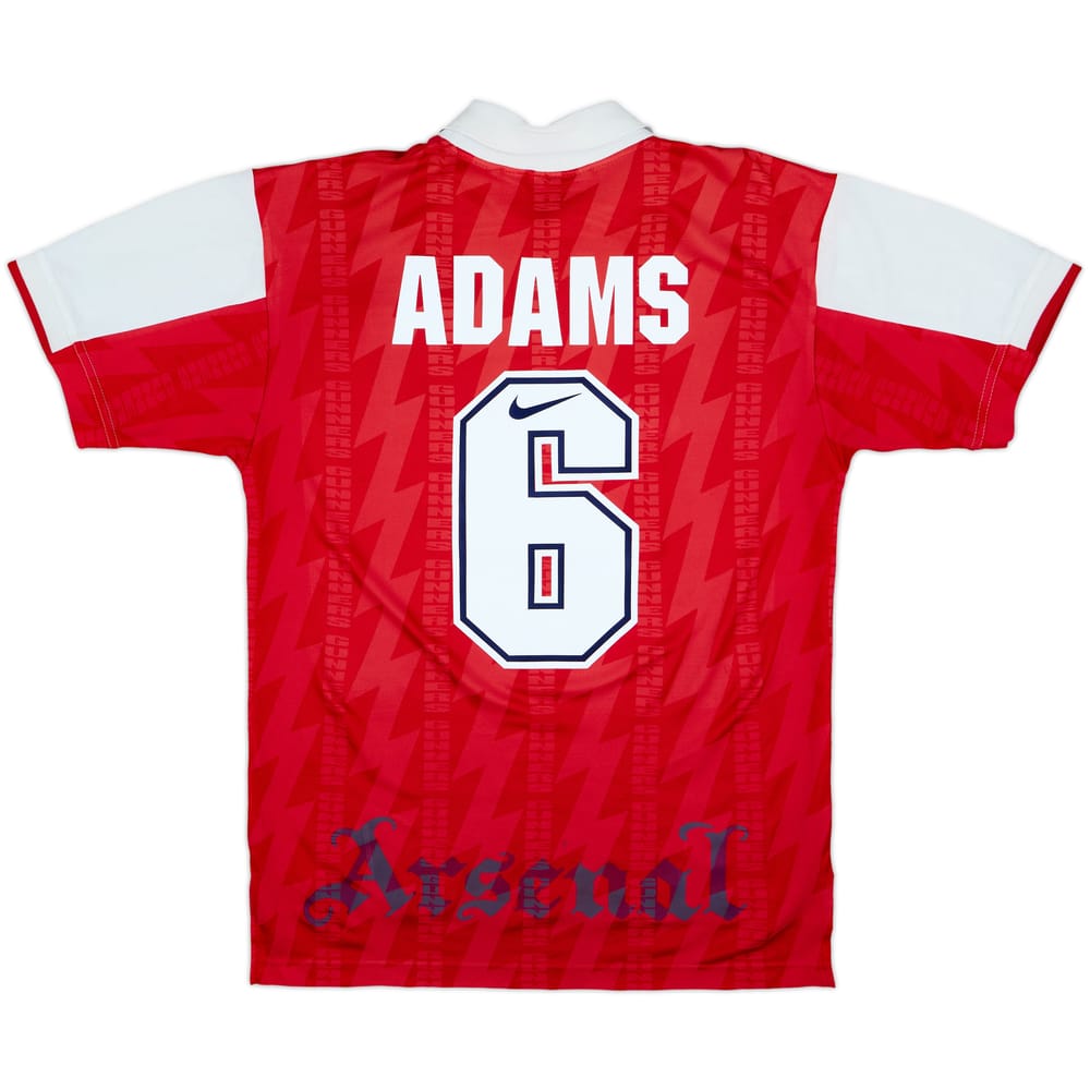 1994-96 Arsenal Home Shirt Adams #6 - 6/10 - (S)