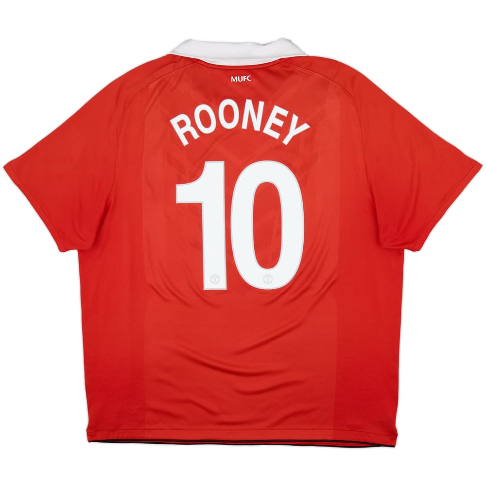 2010-11 Manchester United Home Shirt Rooney #10 - 5/10 - (XXL)