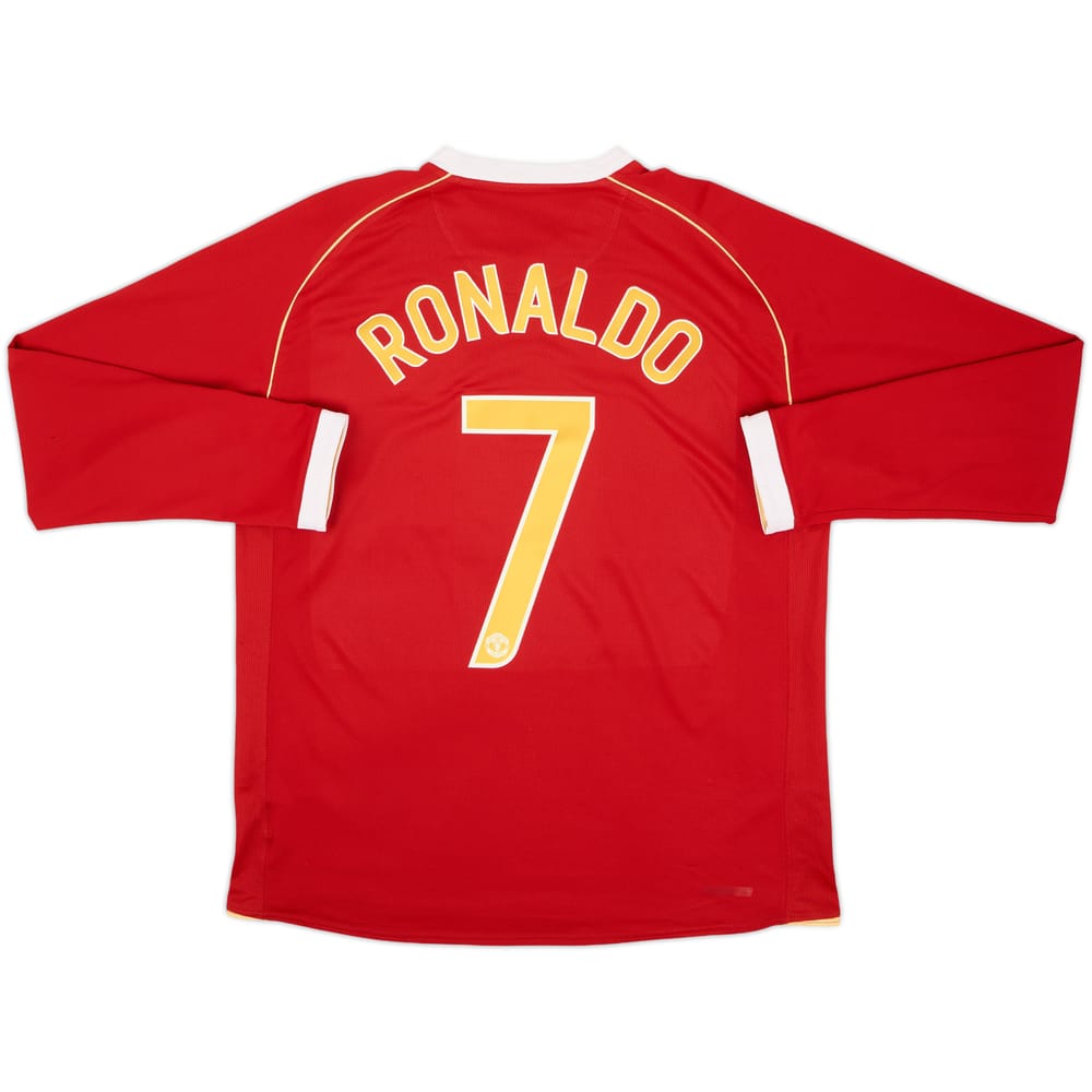 2006-07 Manchester United Home L/S Shirt Ronaldo #7 - 6/10 - (L)